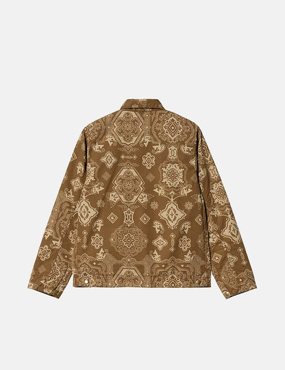 Detroit Verse Print Jacke - Hamilton Brown