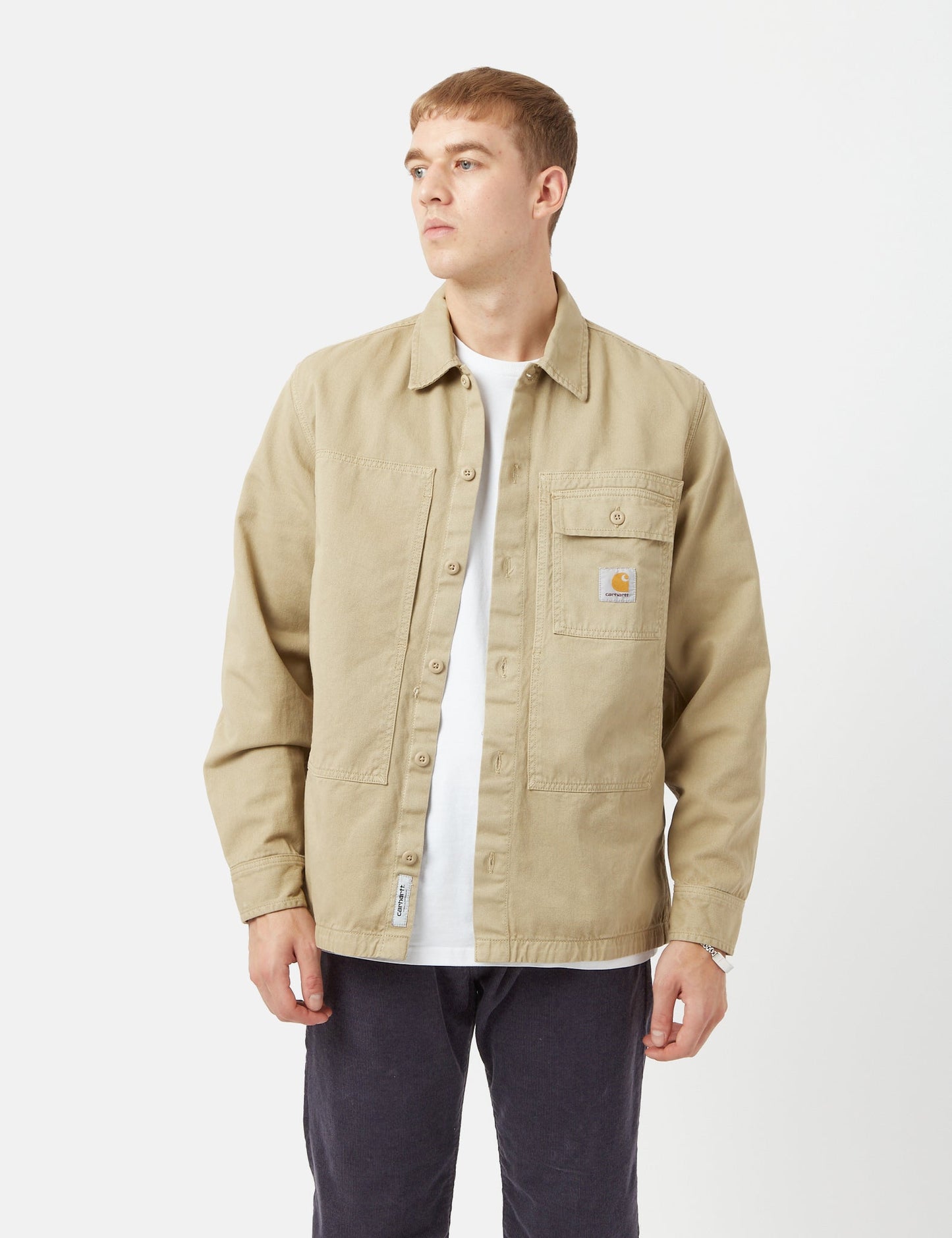 Charter Langarmhemd – Ammonite Brown