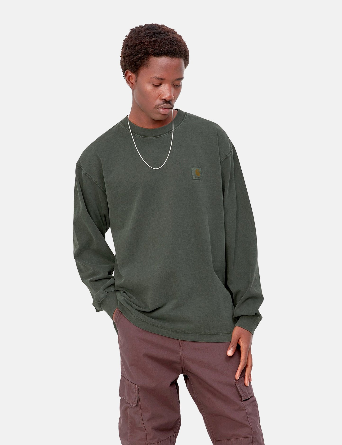 Vista Langarm-T-Shirt - Boxwood Green