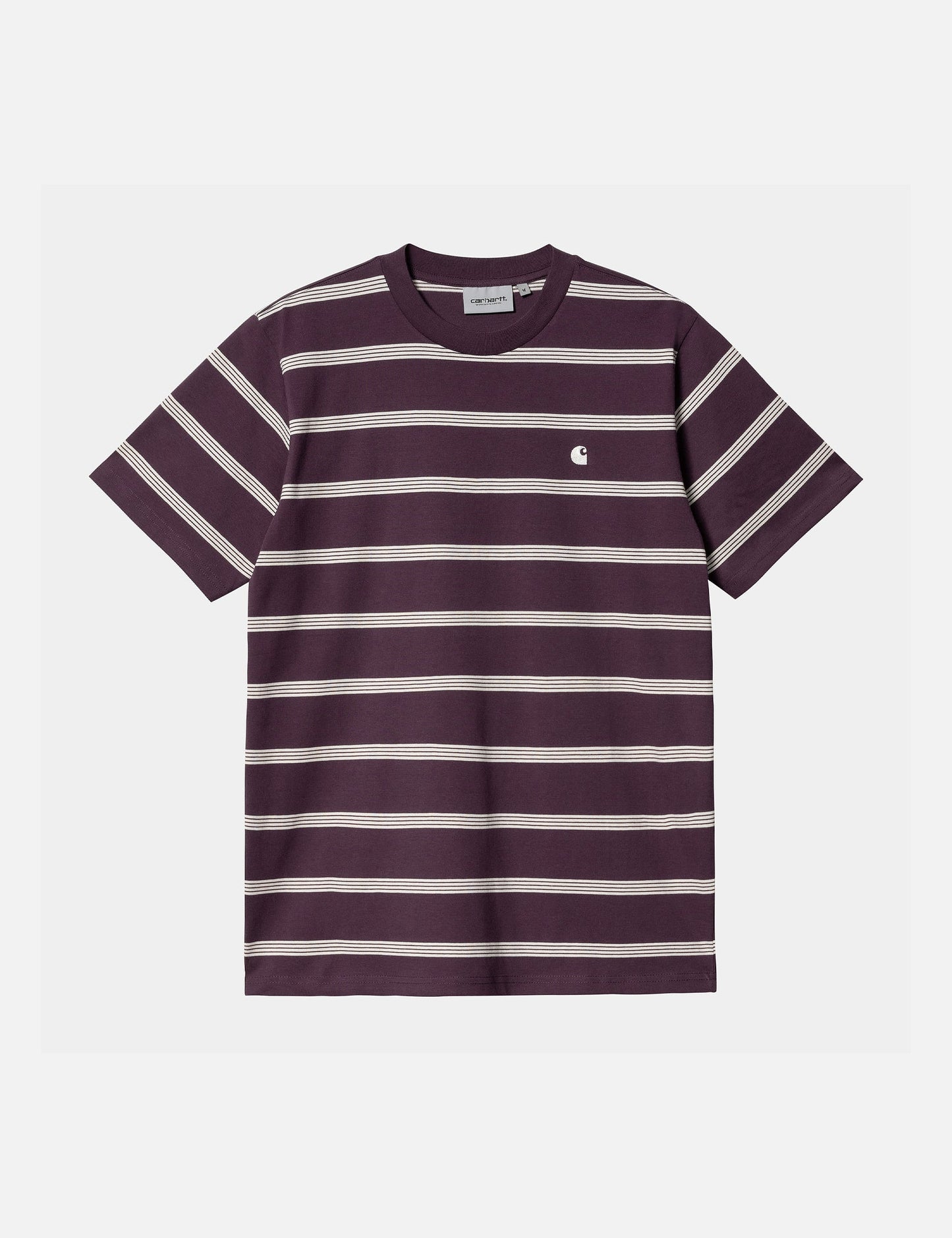 Glover Streifen T-Shirt - Dunkle Pflaume/Wax/Wax