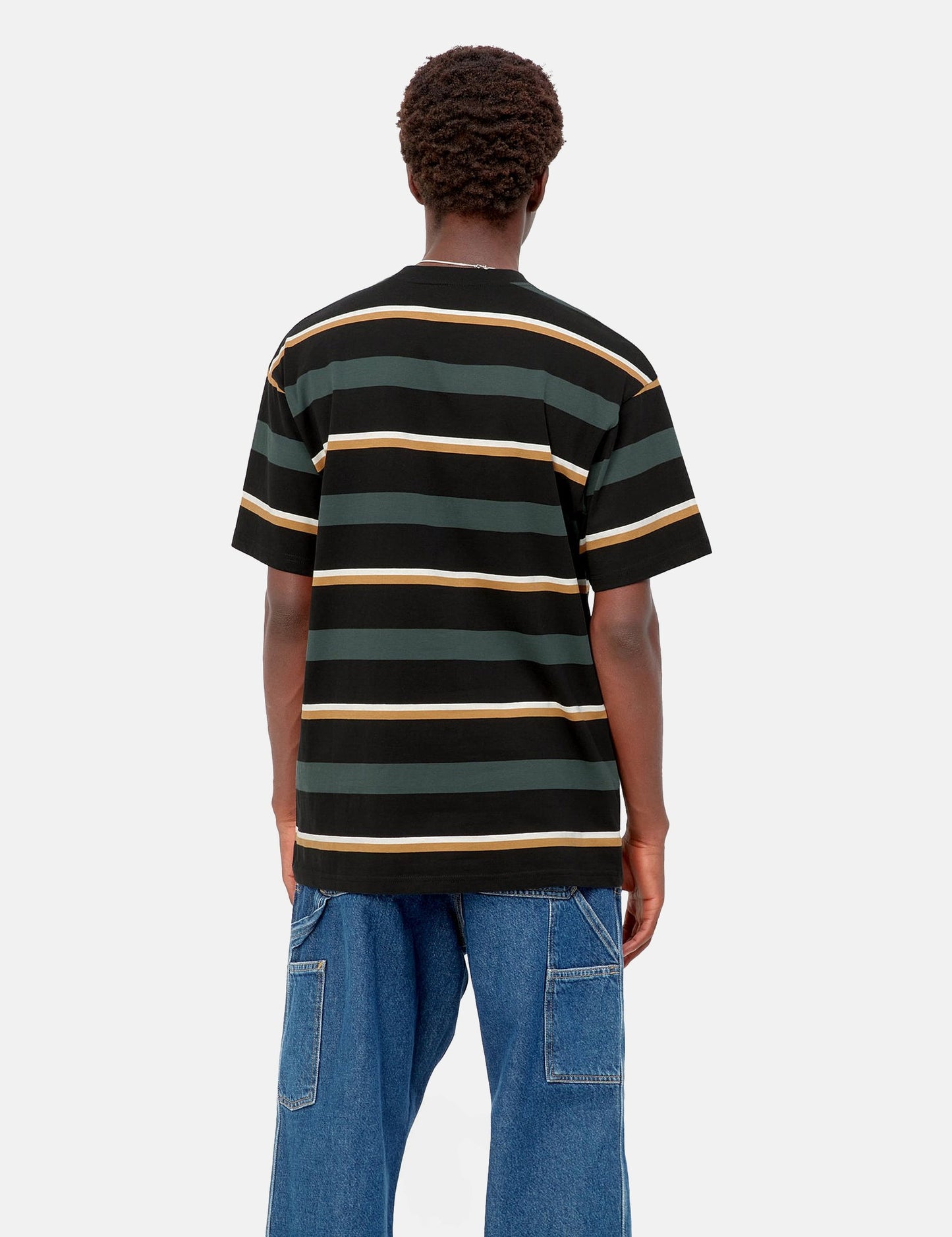 Bowman Stripe T-Shirt – Wacholdergrün