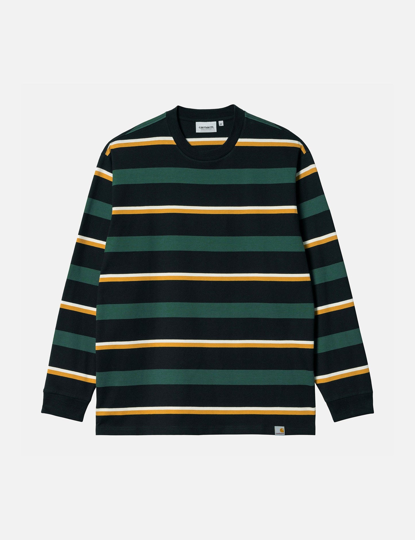 Langarmshirt Bowman Stripe – Juniper Green