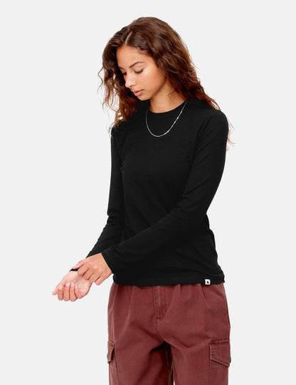 Damen Langarm-T-Shirt Seri – Schwarz