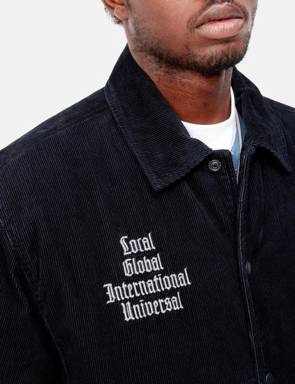 Collegejacke - Dunkles Marineblau/Wachs