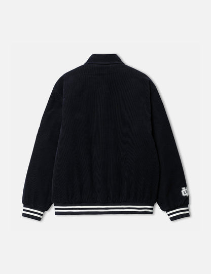 Collegejacke - Dunkles Marineblau/Wachs