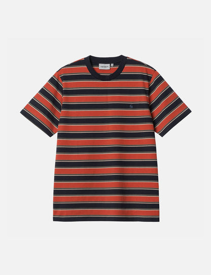 Leone T-Shirt (Leone Stripe) – Phoenix Red