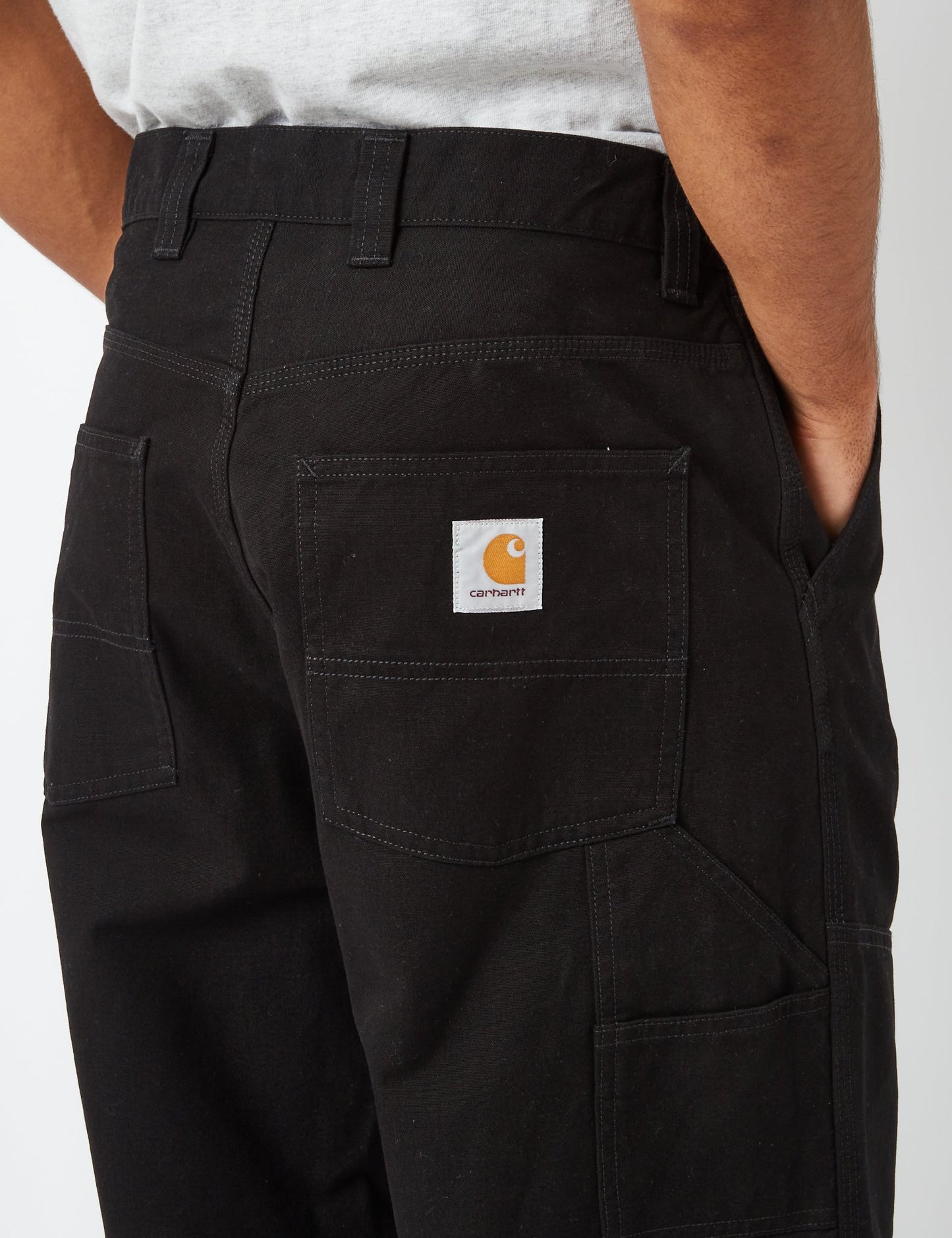 Weite Hose (lockere Passform) – Schwarz