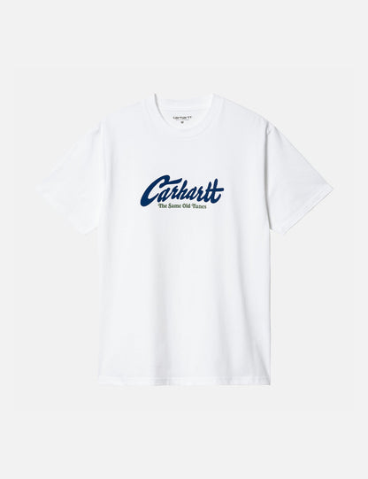 T-Shirt „Old Tunes“ (Bio) – Weiß