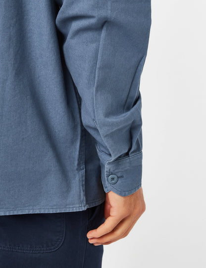 Hemdjacke Reno (Garment Dyed) – Sturmblau
