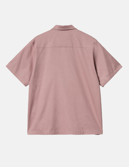 Kurzarmhemd Delray - Glassy Pink/Black