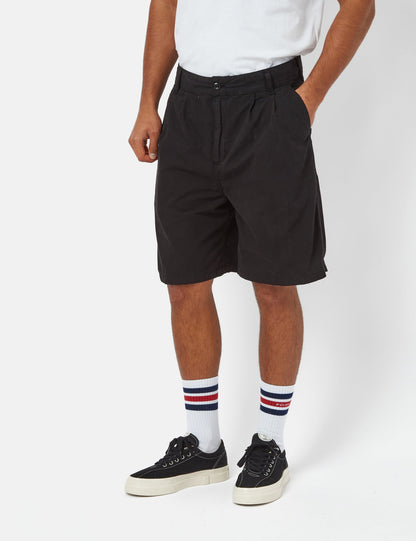 Colston Shorts (locker geschnitten) – Schwarze Stone Washed