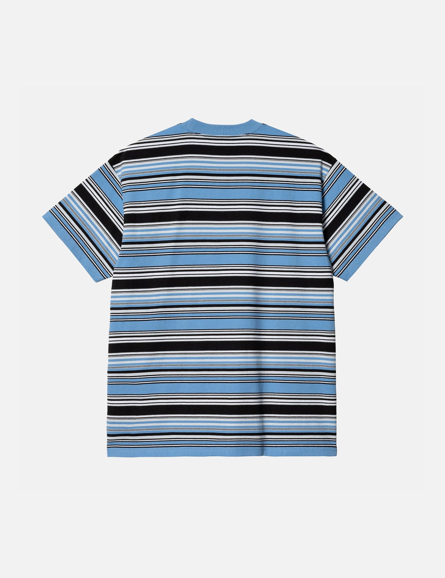 Lafferty T-Shirt (gestreift) - Piscine Blue