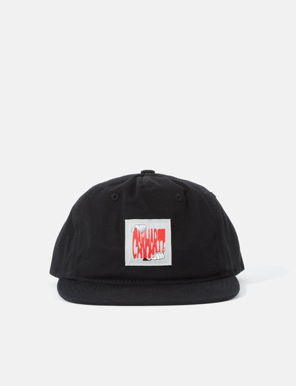 Stretch-5-Panel-Cap – Schwarz
