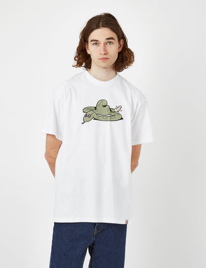 Schlangen-T-Shirt (Bio) – Weiß