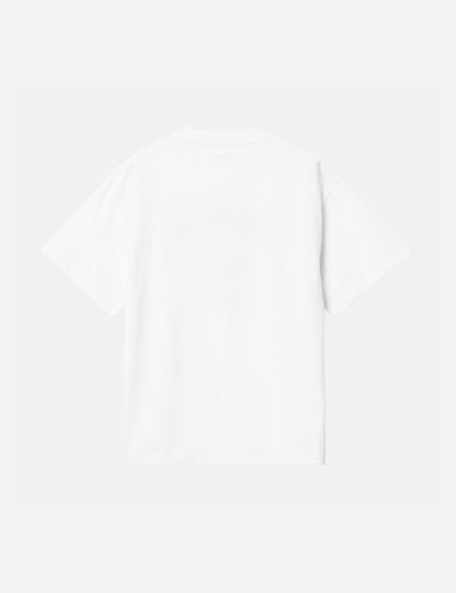 Damen T-Shirt Wildcat (locker geschnitten) – Weiß