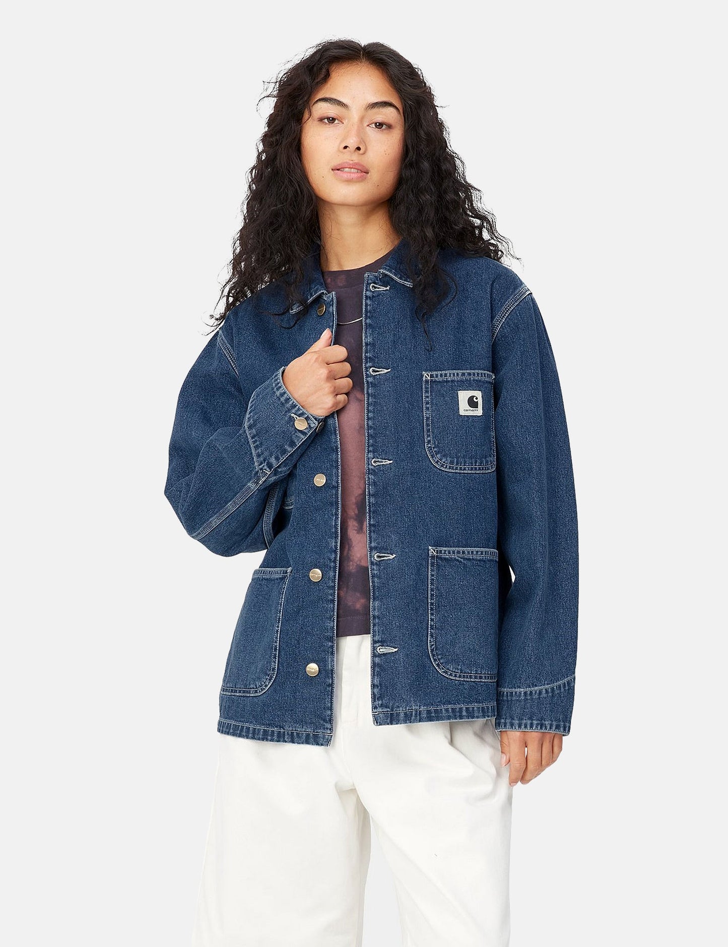 OG Michigan Coat für Damen (Denim) – Blue Stone Washed