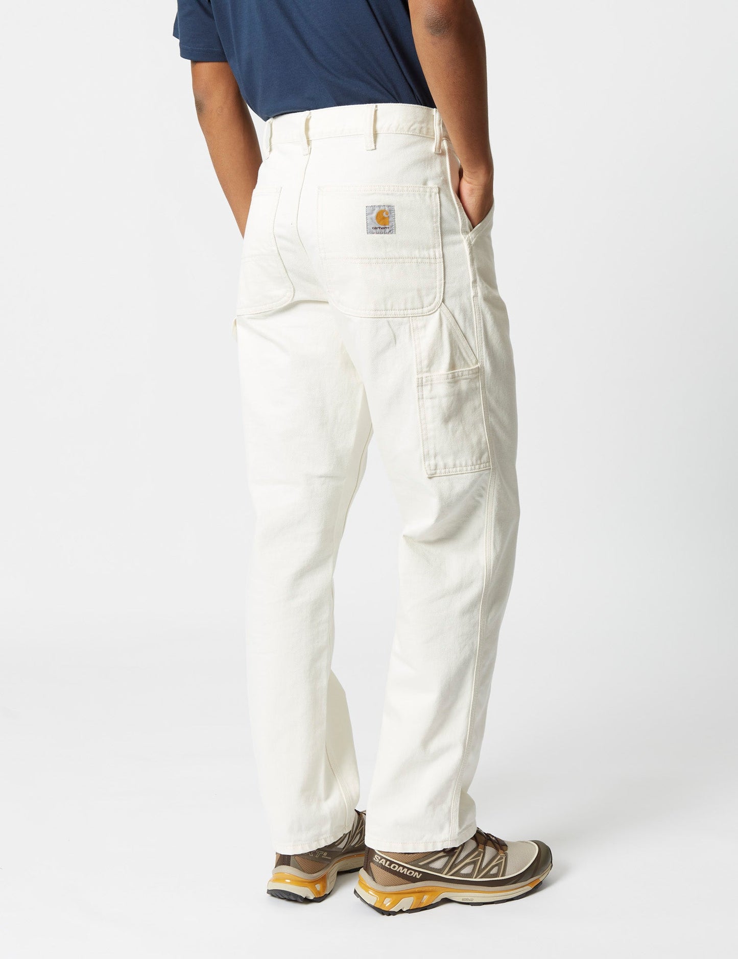 Single Knee Pant (Denim) - Weiß