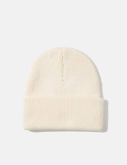 Herz-Beanie-Mütze – Natur
