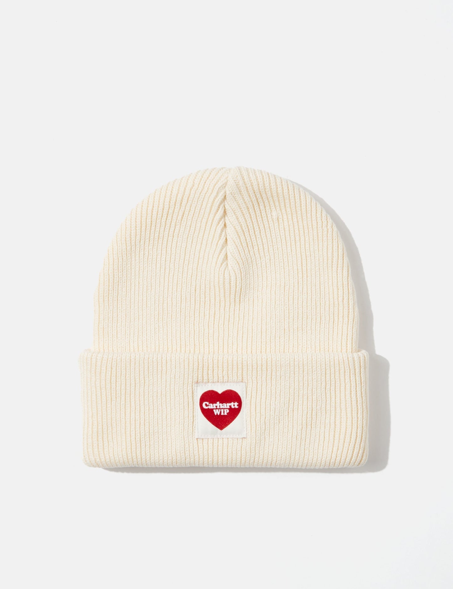 Herz-Beanie-Mütze – Natur