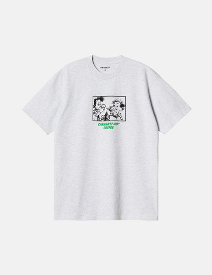 Kaffee-T-Shirt (Bio) – Ash Heather Grey