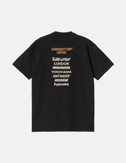 Kaffee-T-Shirt (Bio) - Schwarz