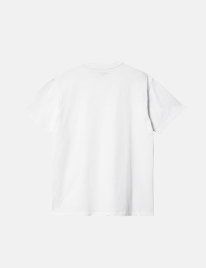 Pocket Heart T-Shirt (locker geschnitten) - Weiß