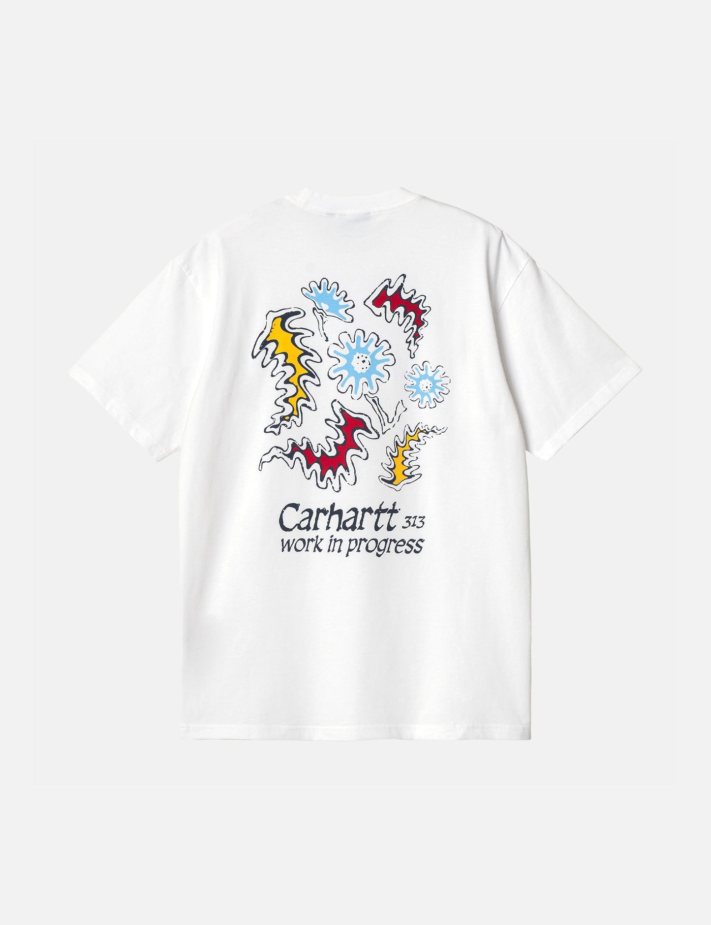Splash T-Shirt (locker geschnitten) – Heavy Stone Wash Weiß
