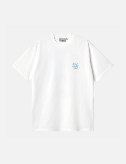 Splash T-Shirt (locker geschnitten) – Heavy Stone Wash Weiß