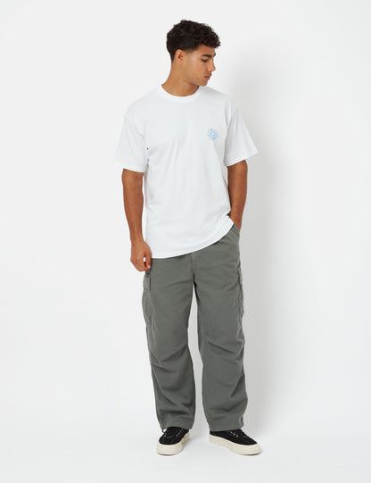 Splash T-Shirt (locker geschnitten) – Heavy Stone Wash Weiß