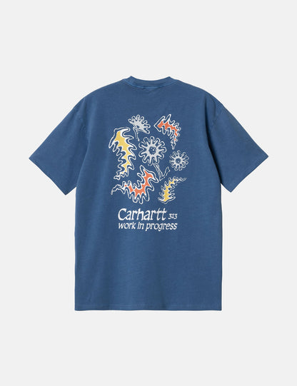 Splash T-Shirt (leger geschnitten) - Stückgefärbtes Liberty Blau