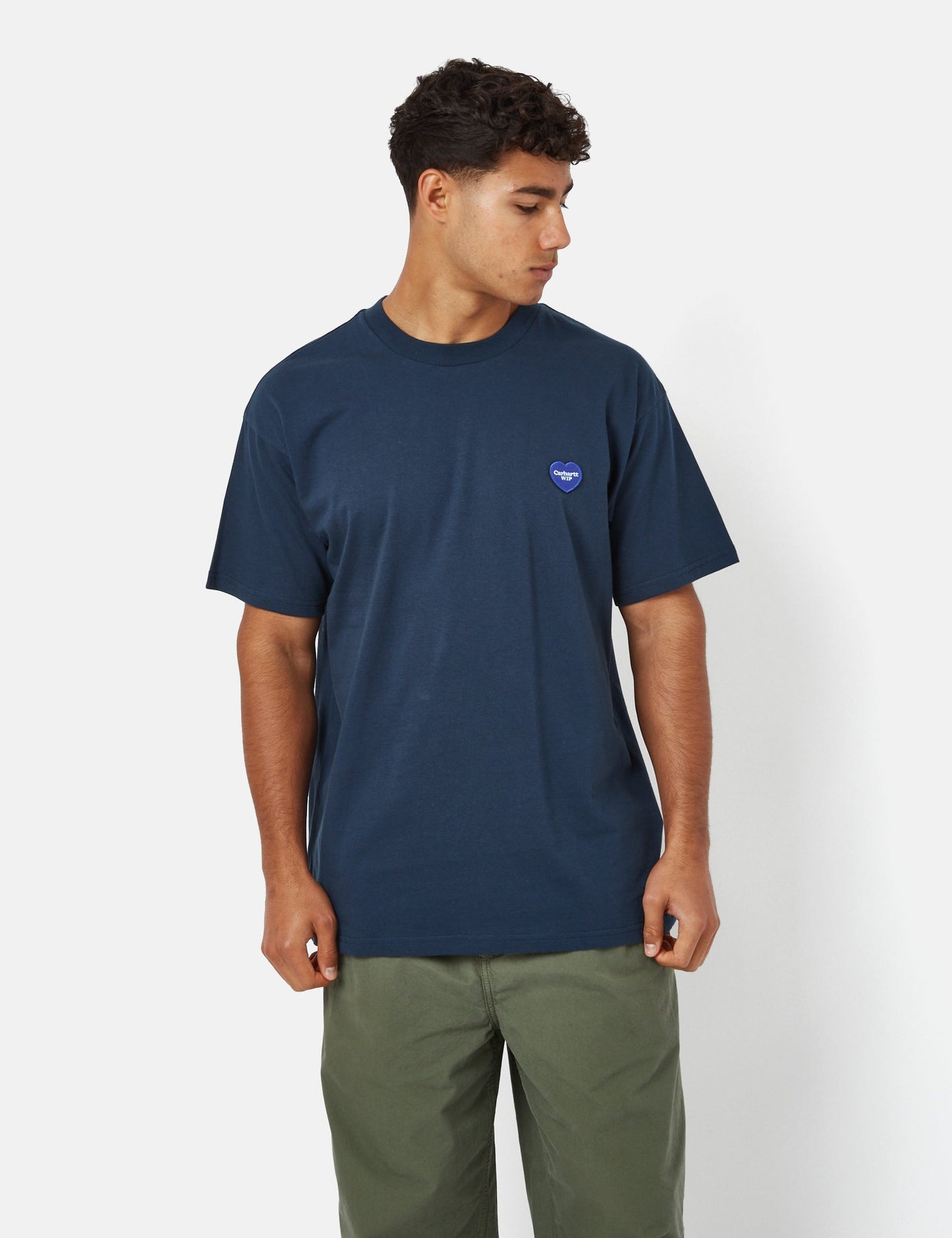 Doppelherz T-Shirt (Bio) - Blau