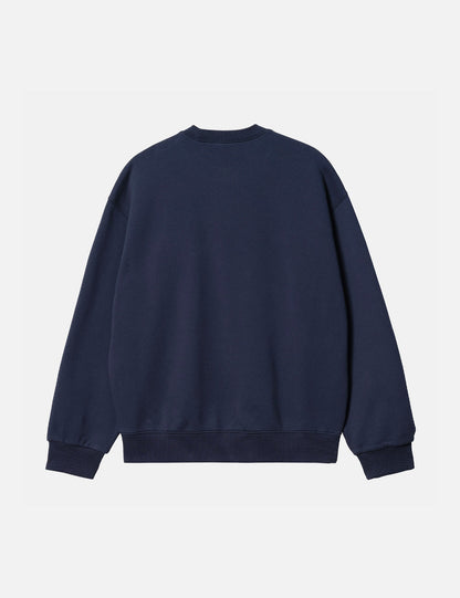 Sweatshirt mit Herz-Applikation – Blau
