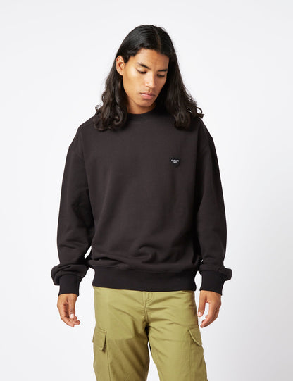 Herz-Patch-Sweatshirt – Schwarz