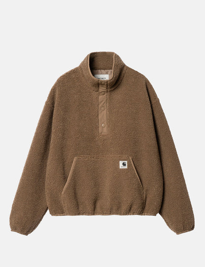 Damen Elliot High Neck Fleece-Innenjacke – Buffalo Brown