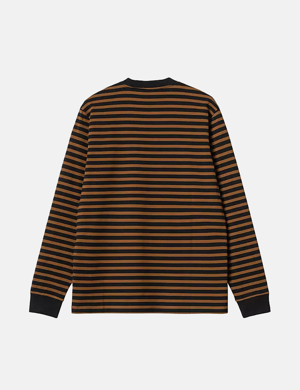 Seidler Langarm-T-Shirt mit Tasche (Seidler Stripe) – Highland Green