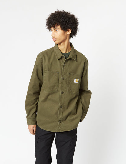 Derby Hemdjacke (vorgewaschen) – Pflanzengrün