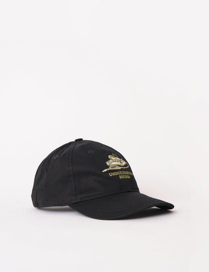 Underground Sound 6-Panel Cap – Schwarz