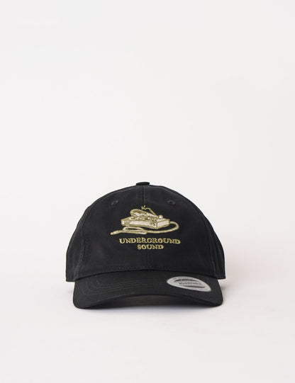 Underground Sound 6-Panel Cap – Schwarz