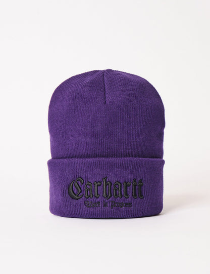 Onyx Beanie-Mütze - Tyrianblau