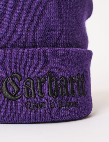 Onyx Beanie-Mütze - Tyrianblau