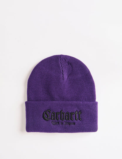 Onyx Beanie-Mütze - Tyrianblau