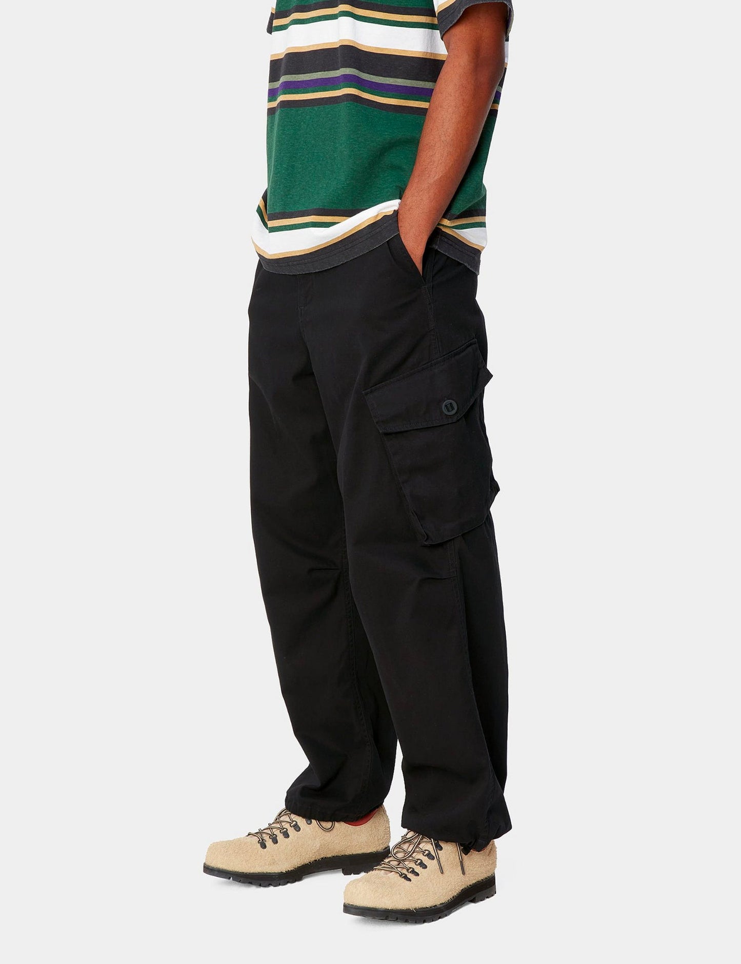 Unity Pant – Schwarz schwer enzymgewaschen