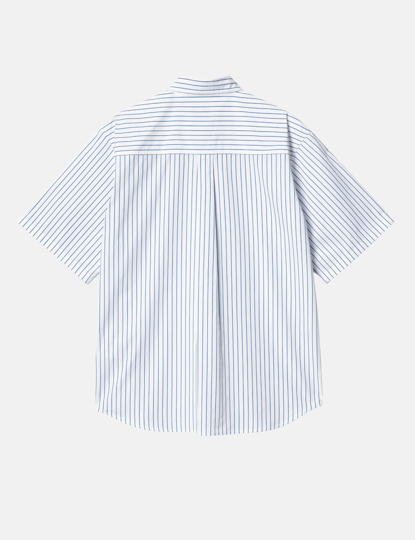 Kurzarmhemd Linus Streifen - Bleach Blue