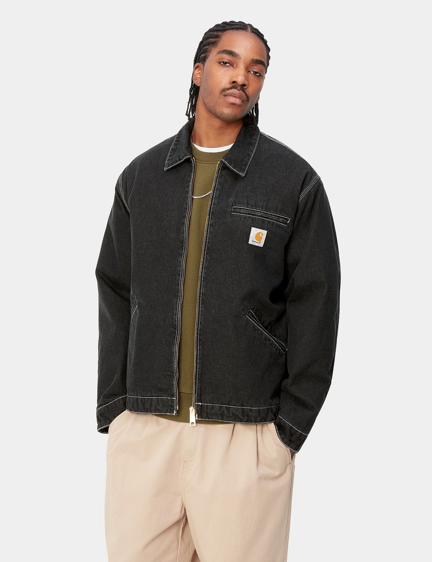 OG Detroit Jacke (Norco Denim) – Black Stone washed