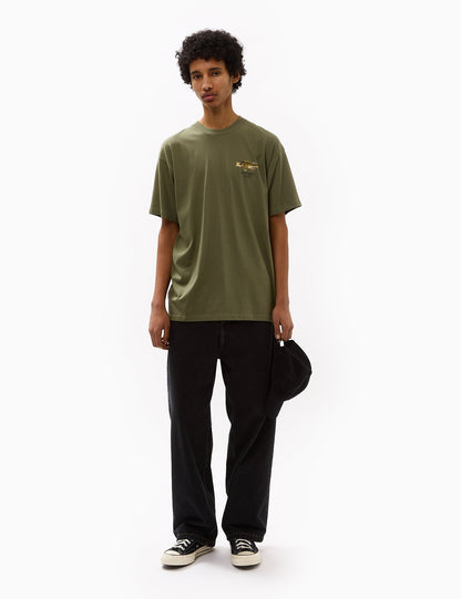 Fisch-T-Shirt (locker sitzend) – Dollargrün