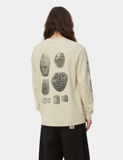 L/S Mimetolith T-Shirt (Loose) – Beryl Beige/Flint