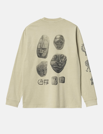L/S Mimetolith T-Shirt (Loose) – Beryl Beige/Flint