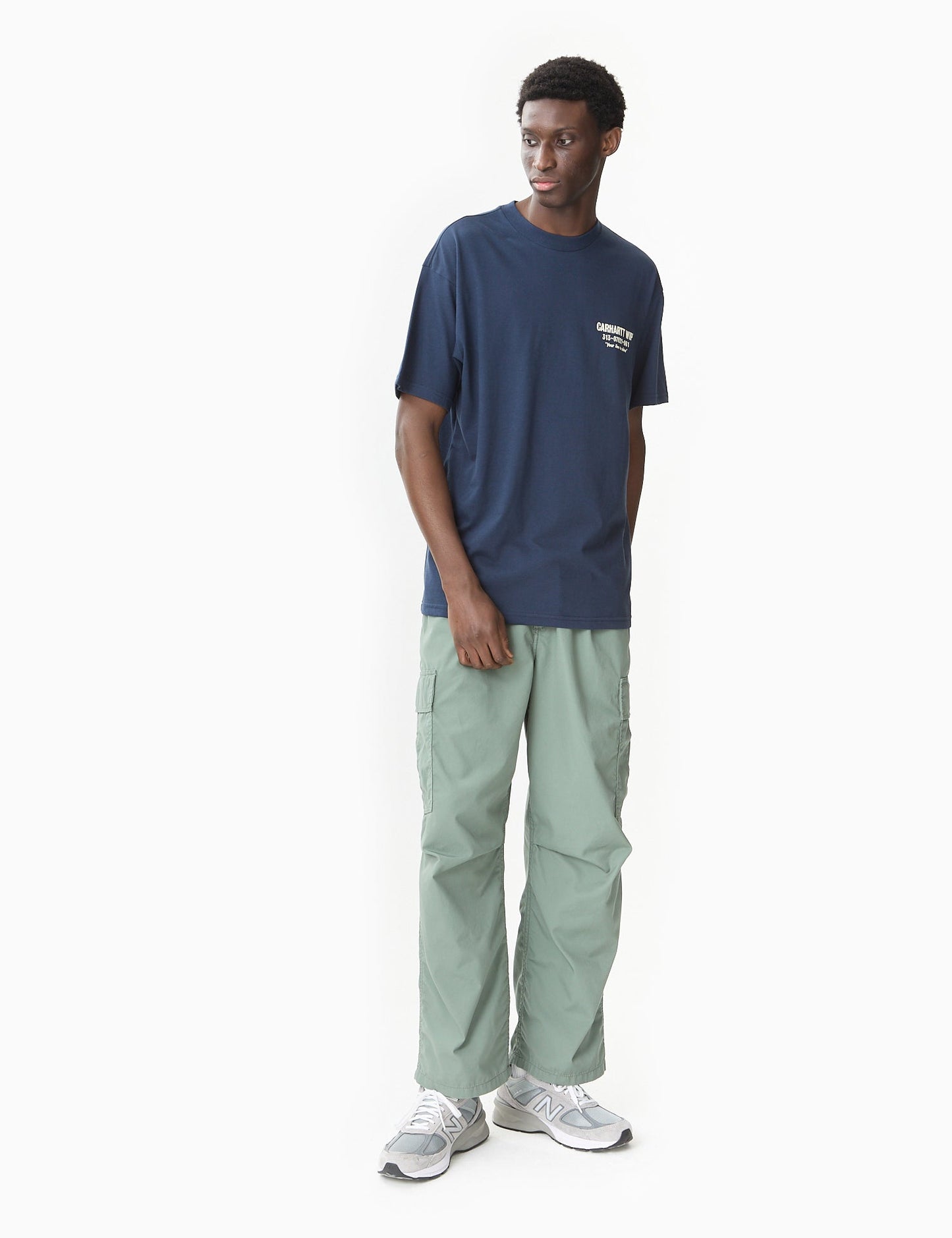 Cole Cargo Hose - Park Green Rinsed