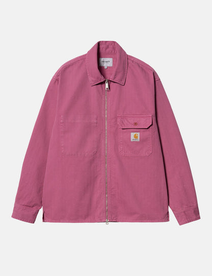 Rainer Overshirt – Magentarot Garment Dyed