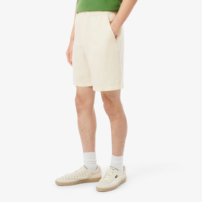 Regular Fit Linen Blend Twill Shorts